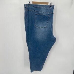 Universal Standard Jeans Womens 40 Plus  Blue SEINE High Rise Skinny 27" Inseam